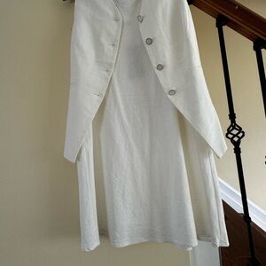 Joie Cream Dress with Delicate Trim